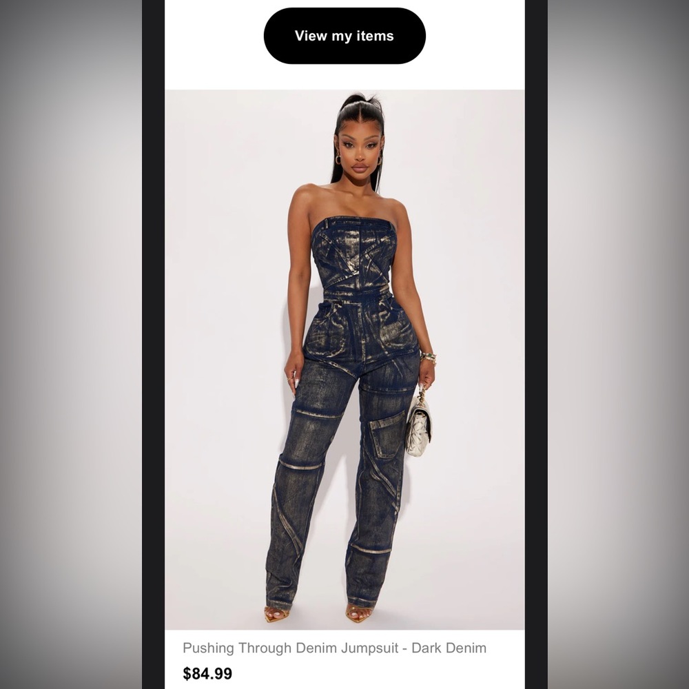 Brand New! FN Denim Jumpsuit. Never Worn (Too Big)